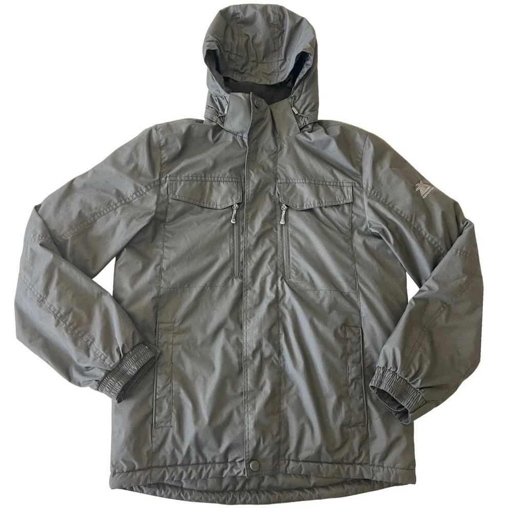 ZeroXposur Men's Black Hooded Full Zip Water Resistant Jacket‎ Size S